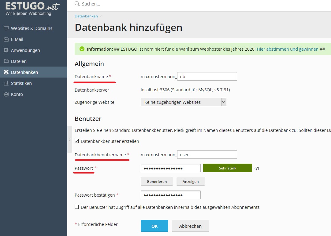 Datenbank-plesk-erstellen-2
